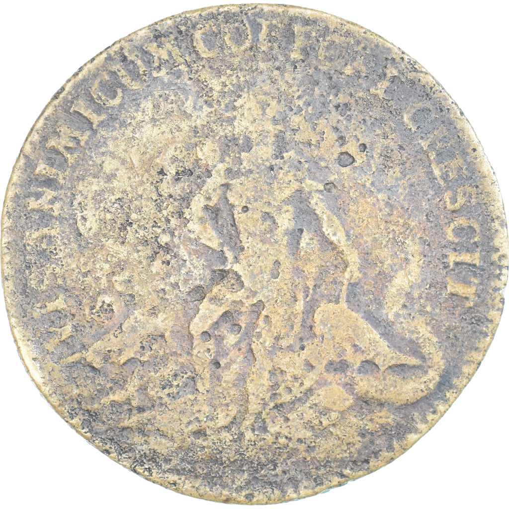 France, Nuremberg token, Louis XV, Visanimicum Corpore Crescit, VF(30-35), Brass