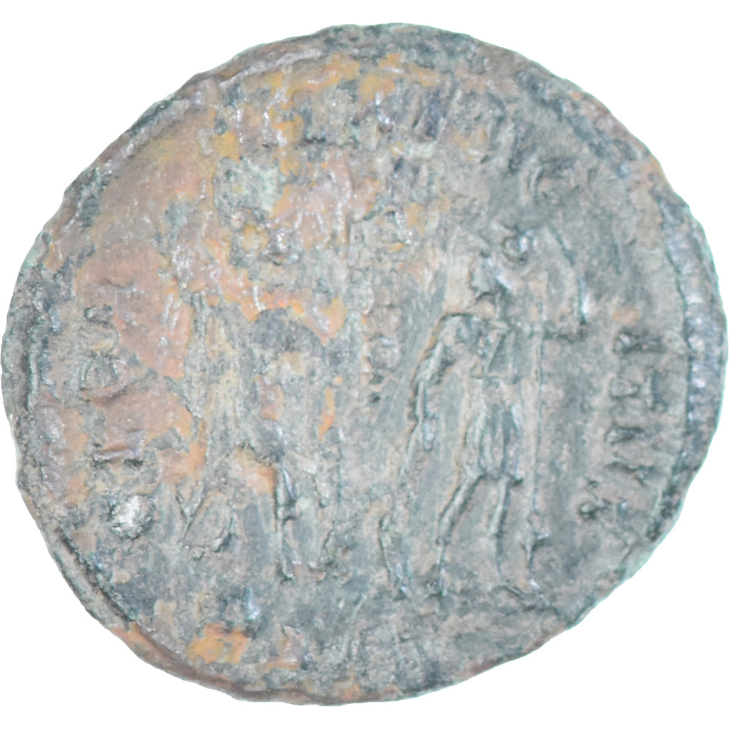 Coin, Delmatius, Follis, 336-337, Aquileia, Rare, EF(40-45), Bronze, RIC:147