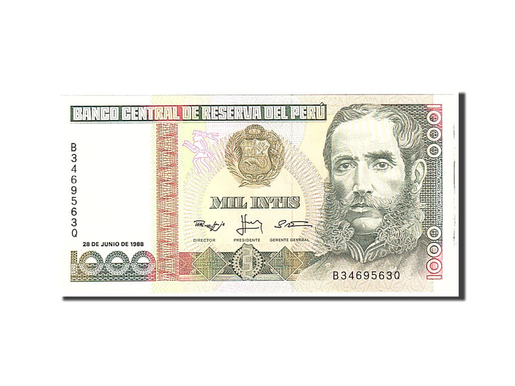 Peru, 1000 Intis, 1986, KM:136a, 1986-03-06, UNC(65-70)