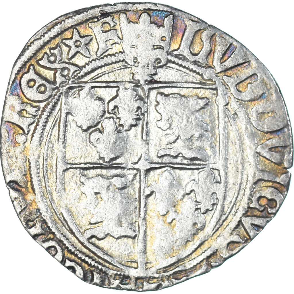 Moeda, França, Louis XII, Douzain du Dauphiné, 1498-1514, Romans, VF(20-25)