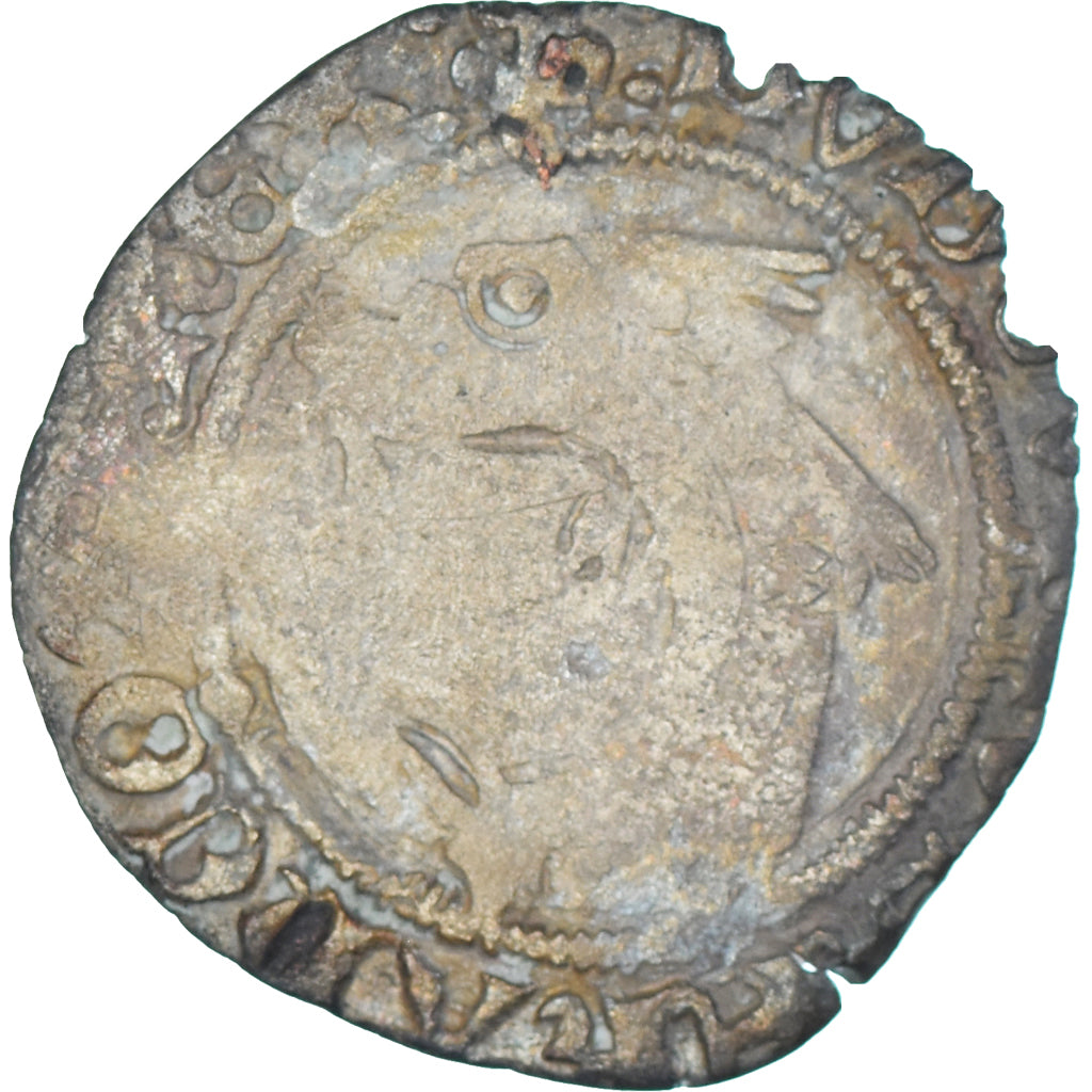 Monnaie, France, Louis XII, Liard au dauphin, 1498-1514, TB, Billon