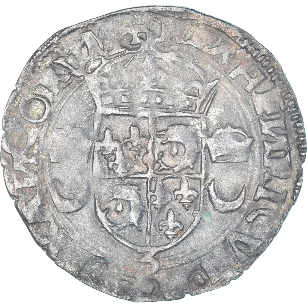 França, Henri II, Douzain du Dauphiné, 1552, Grenoble, Lingote, VF(30-35)