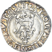 Coin, France, Charles VI, Gros dit "Florette", 1380-1422, Angers, EF(40-45)