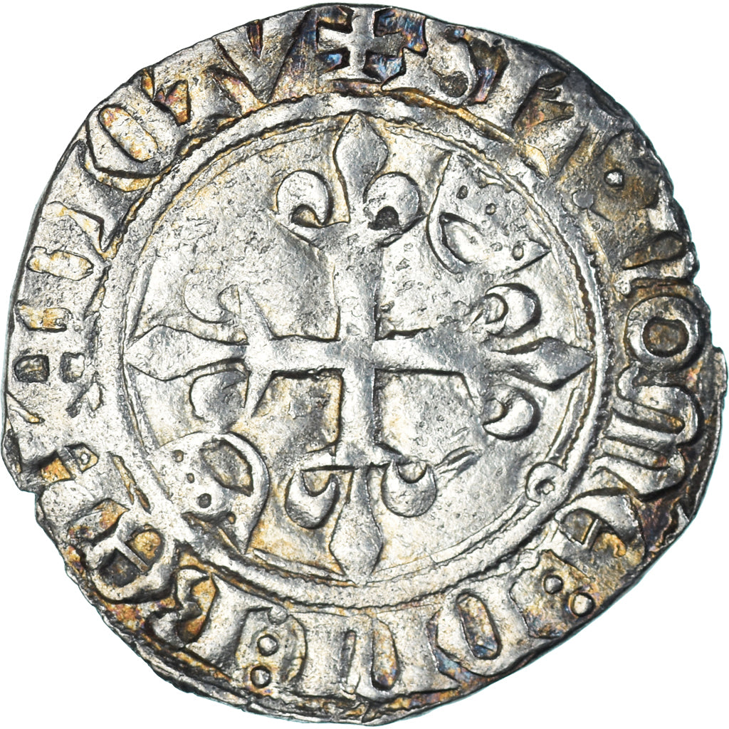 Coin, France, Charles VI, Gros dit 