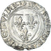 Monnaie, France, Charles VI, Blanc Guénar, 1380-1422, Montpellier, 2nd