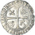 Moeda, França, Charles VI, Blanc Guénar, 1380-1422, Montpellier, 2nd Emission