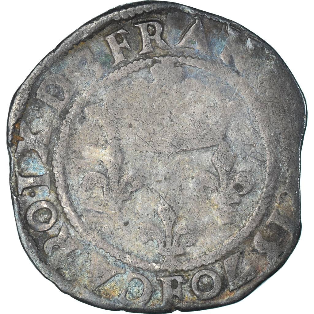 Monnaie, France, Charles IX, Double Sol Parisis, 1570, Angers, TB, Argent