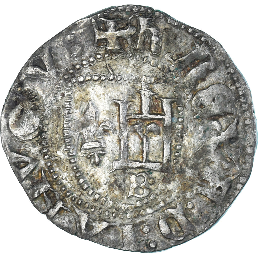Moneta, Francja, Charles VI, Petachina, 1380-1422, Genoa, EF(40-45), Bilon