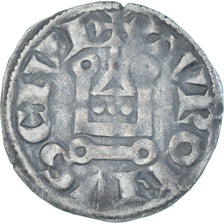 Coin, France, Louis VIII-IX, Denier Tournois, 1226-1270, EF(40-45), Billon