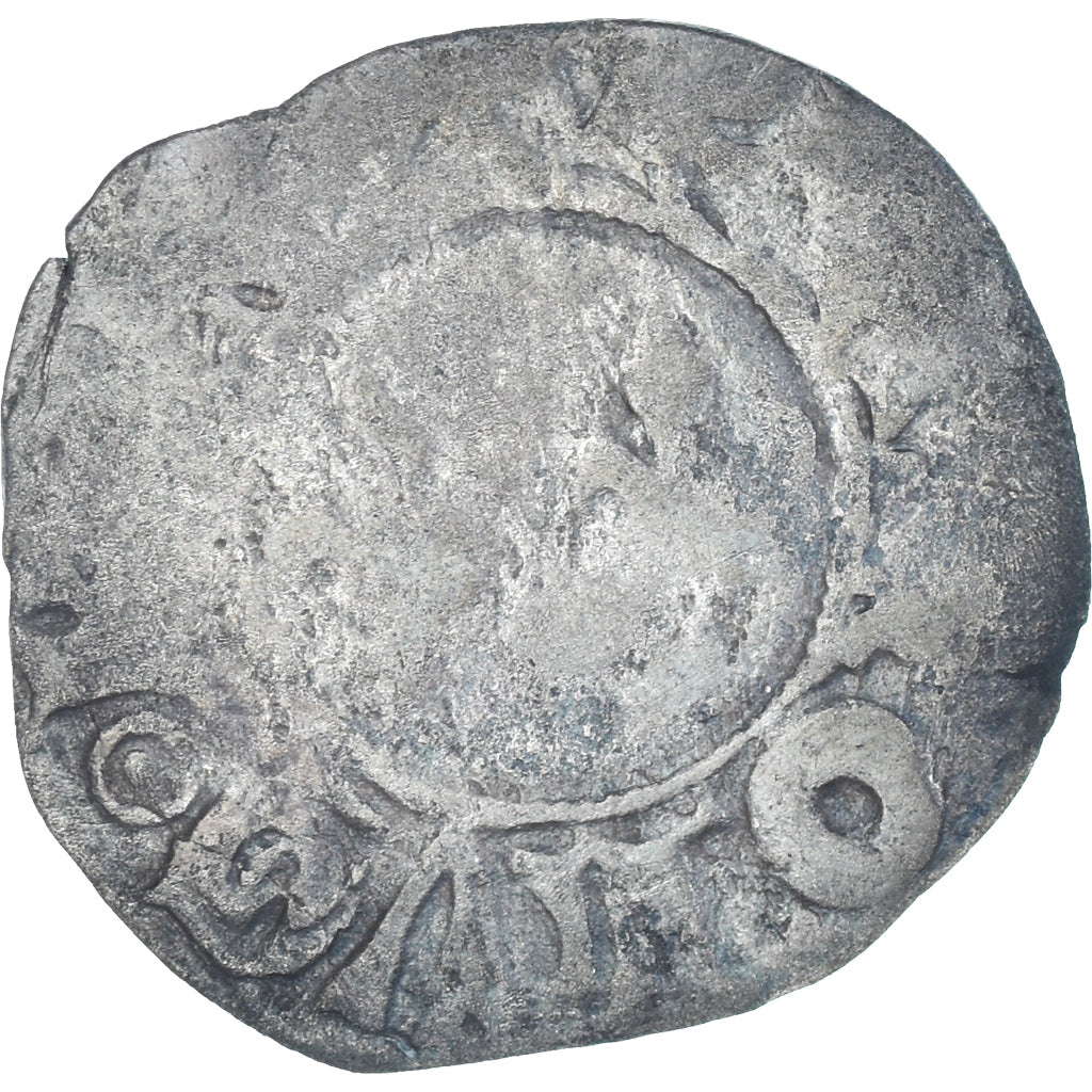 Moeda, França, Charles VI, Denier Tournois, 1380-1422, 2nd Emission, VF(20-25)
