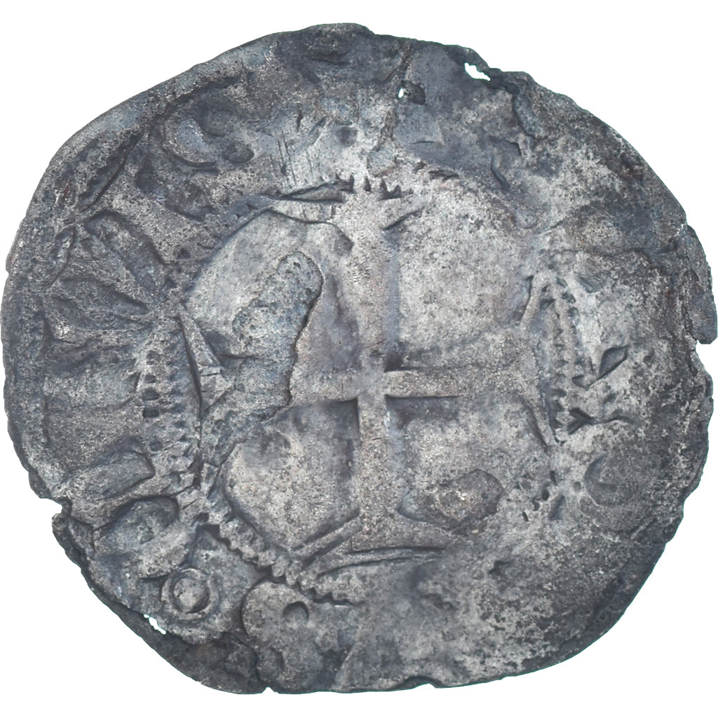 Coin, France, Charles VI, Denier Tournois, 1380-1422, 2nd Emission, VF(30-35)