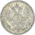Moneda, Finlandia, Nicholas II, 25 Penniä, 1916, Helsinki, EBC, Plata, KM:6.2