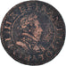 Moneta, Francia, Henri III, Double Tournois, 1582, Paris, MB+, Rame, CGKL:84