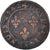 Moneta, Francia, Henri III, Double Tournois, 1582, Paris, MB+, Rame, CGKL:84