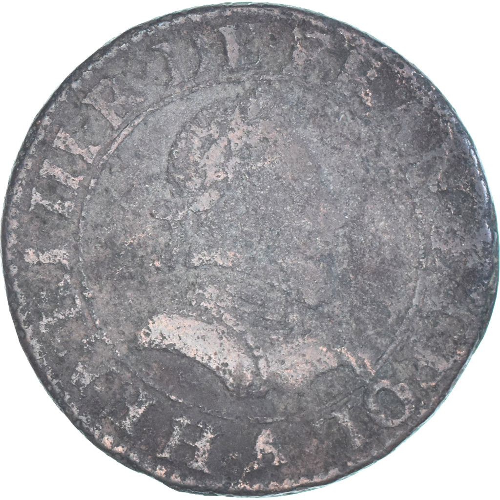 Moeda, França, Henri III, Double Tournois, Uncertain date, Paris, VF(20-25)