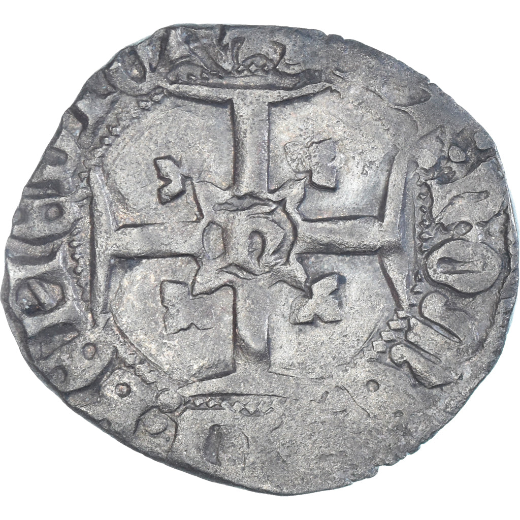 Munten, Frankrijk, Henri V, Niquet, 1421-1422, Rouen, FR+, Billon, Duplessy:441