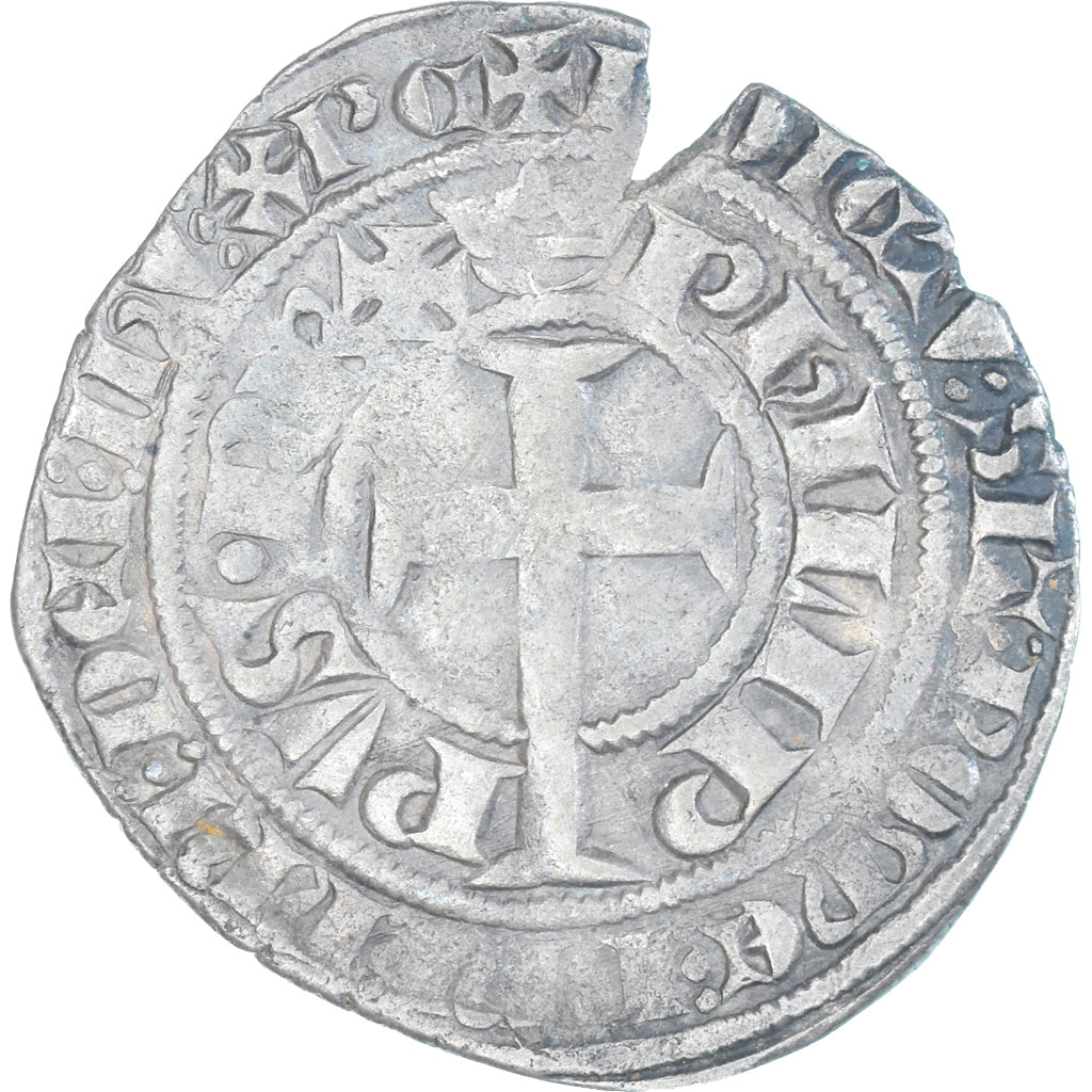Monnaie, France, Philippe VI, Gros à la queue, 1328-1350, TB+, Billon