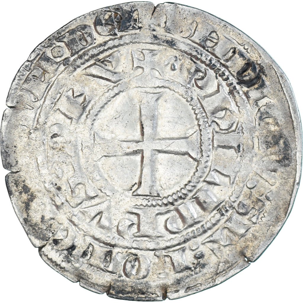 Monnaie, France, Philippe VI, Maille Blanche, 1328-1350, TB+, Argent