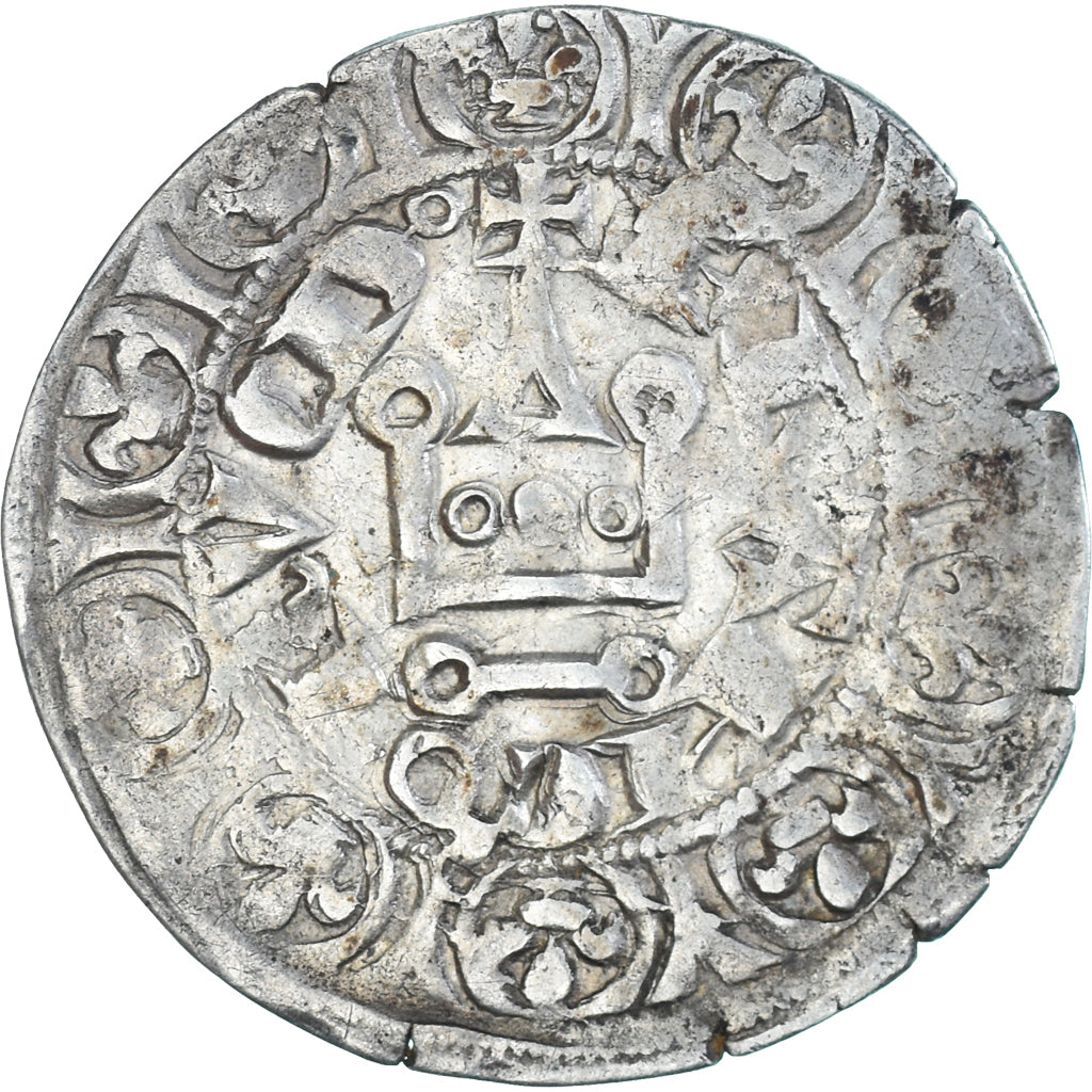 Monnaie, France, Philippe VI, Maille Blanche, 1328-1350, TB+, Argent