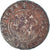 Moneta, Francja, Louis XIII, Double Tournois, 1633, Lyon, F(12-15), Miedź