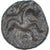 Moneta, Ambiani, Bronze au cheval, 60-40 BC, VF(30-35), Brązowy, Delestrée:369