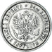 Munten, Finland, Alexander II, Markka, 1874, Helsinki, ZF+, Zilver, KM:3.2
