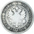 Moeda, Finlândia, Alexander II, Markka, 1866, Helsinki, VF(30-35), Prata