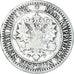 Moneda, Finlandia, Alexander II, Markka, 1866, Helsinki, BC+, Plata, KM:3.1