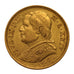 Vatican, 20 Lire, 1870, Roma, KM #1382, AU(50-53), Gold, 6.40