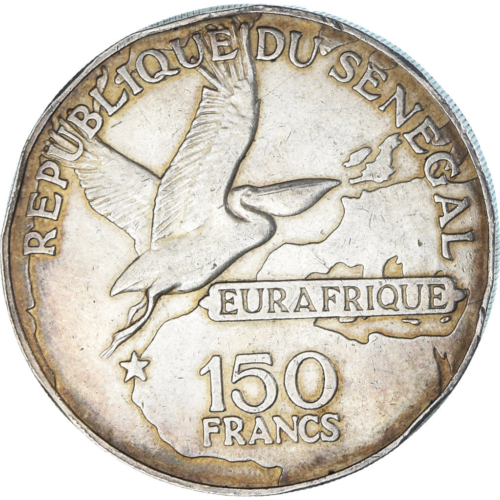 Moneta, Senegal, Eurafrique, 150 Francs, 1975, Léopold Sédar Senghor, SPL