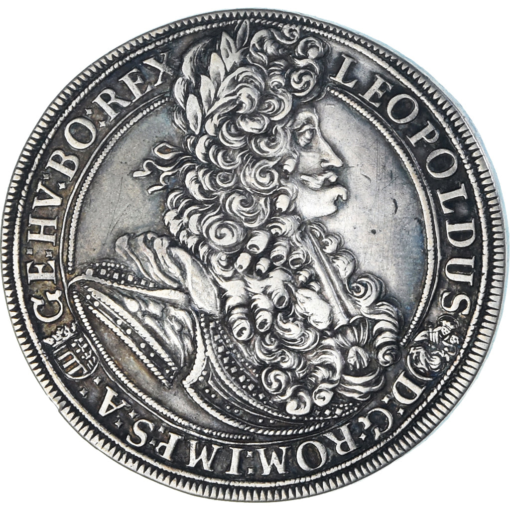 Coin, Austria, Leopold I, Thaler, 1699, Vienna, AU(50-53), Silver