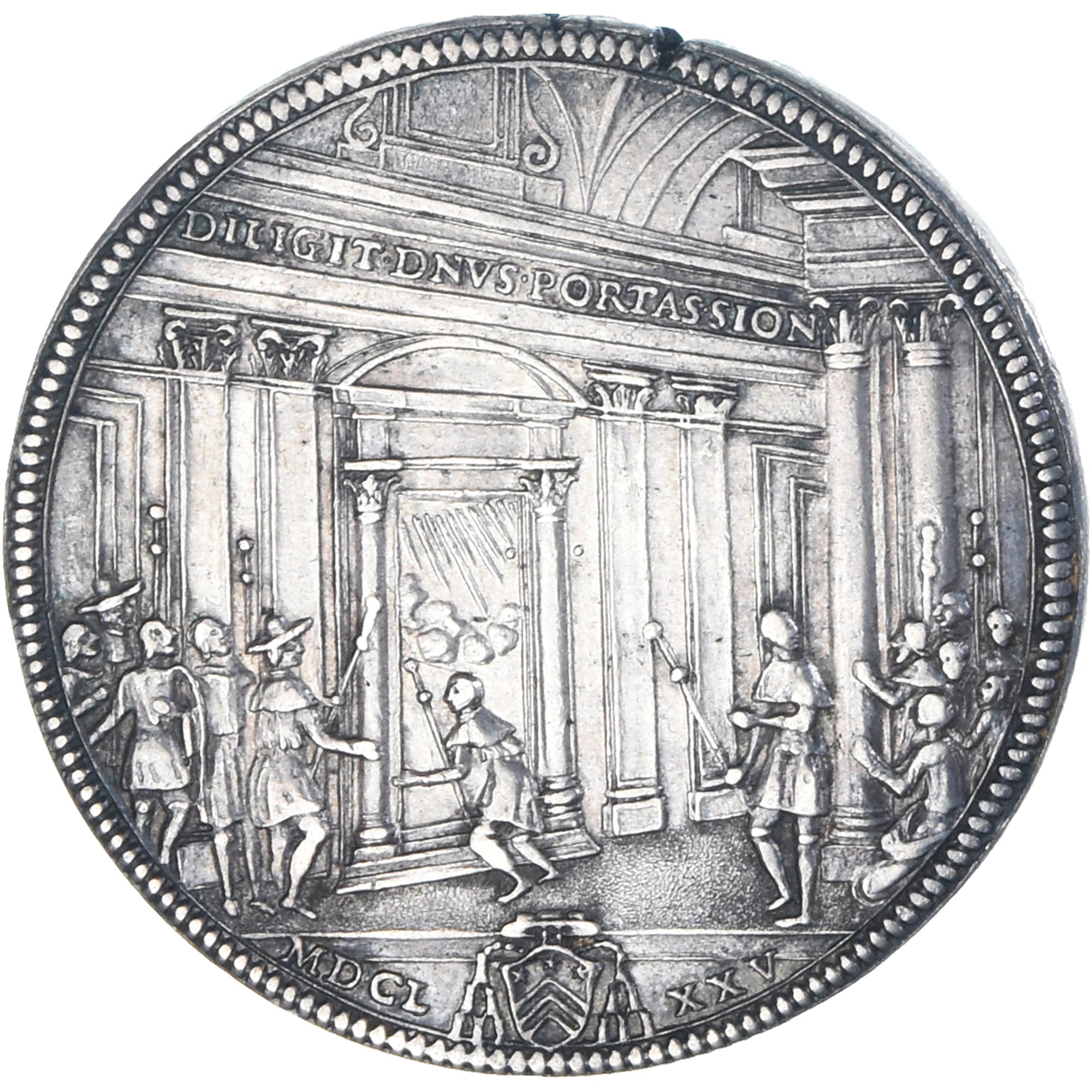 Moneda, CIUDAD DEL VATICANO, Clement X, Piastre, 1675, Roma, MBC+, Plata
