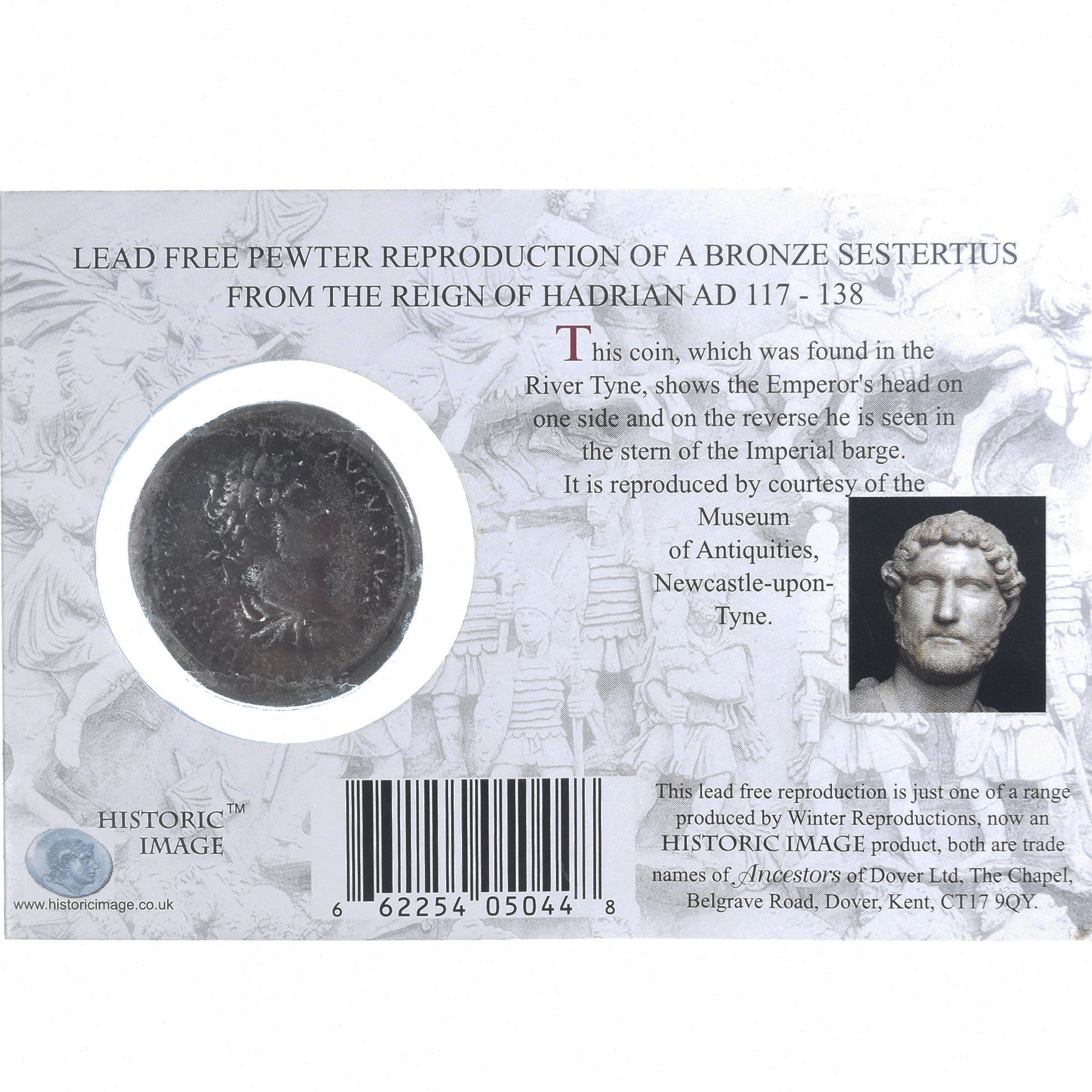 Moneda, Hadrian, Sestercio, 117-138, Rome, Reproduction, Faux Moderne, MBC