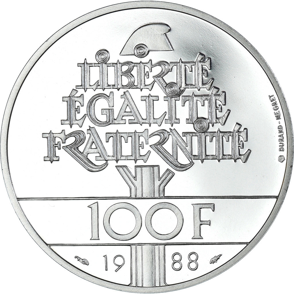 Coin, France, 100 Francs, 1988, Monnaie de Paris, BE, MS(65-70), Silver