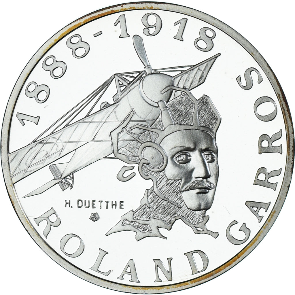 Coin, France, Roland Garros, 10 Francs, 1988, Monnaie de Paris, BE, MS(65-70)