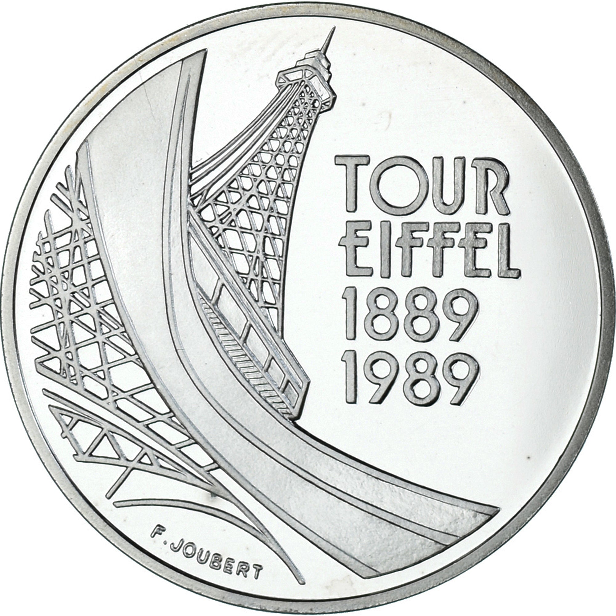 Coin, France, Tour Eiffel, 5 Francs, 1989, Monnaie de Paris, BE, MS(65-70)