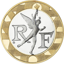 Moneta, Francia, Génie de la Bastille, 10 Francs, 1988, Monnaie de Paris, BE