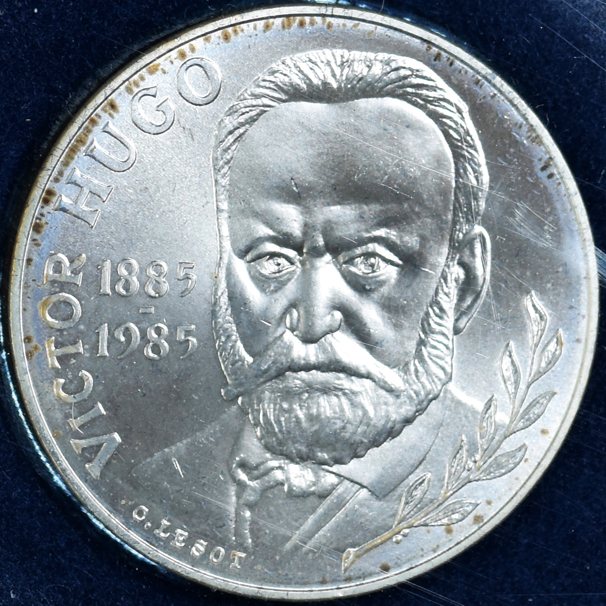 Coin, France, Victor Hugo, 10 Francs, 1985, Monnaie de Paris, BU, MS(65-70)