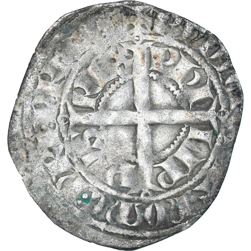 Moeda, França, Philippe VI, Gros à la Couronne, 1328-1350, VF(30-35), Lingote