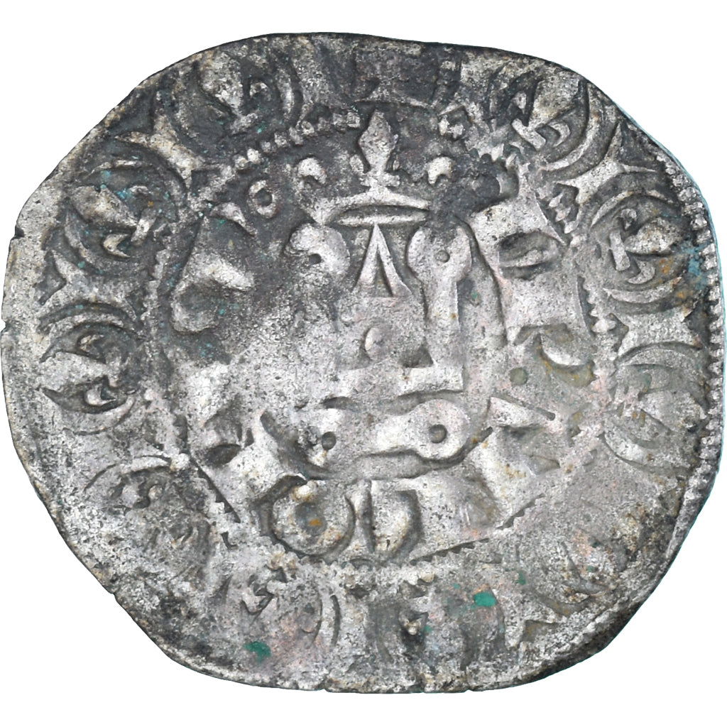 Moeda, França, Philippe VI, Gros à la Couronne, 1328-1350, VF(30-35), Lingote