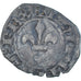 Moneda, Francia, Philippe VI, Double Parisis, 1328-1350, BC+, Vellón