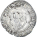 Moneta, Francia, Charles VI, Blanc Guénar, 1380-1422, MB+, Biglione