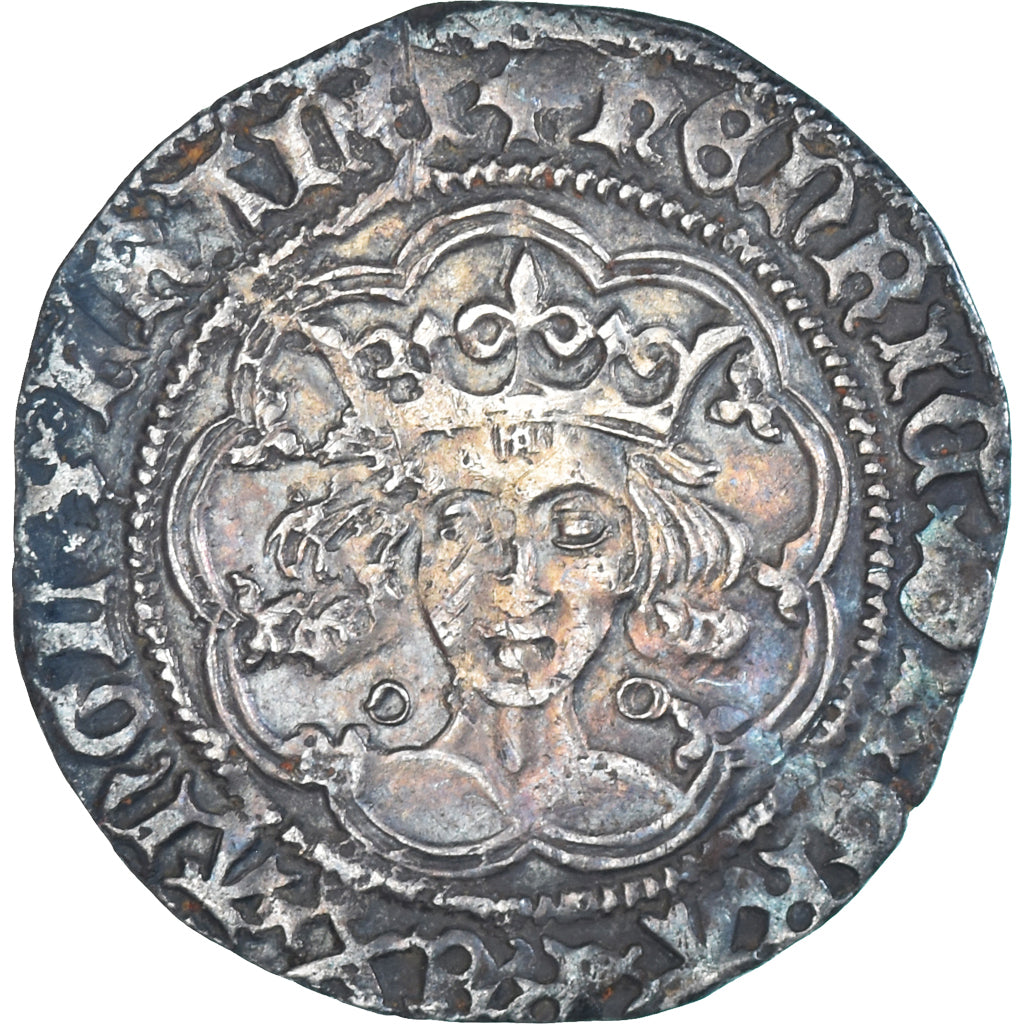Munten, Frankrijk, Henri VI, Gros, 1422-1453, Calais, ZF+, Zilver