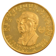 HAITI, 1000 Gourdes, 1967, KM #71, MS(60-62), Gold, 197.20