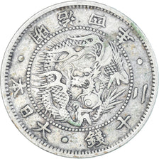 Coin, Japan, Mutsuhito, 20 Sen, Yr.4(1871), EF(40-45), Silver, KM:Y3