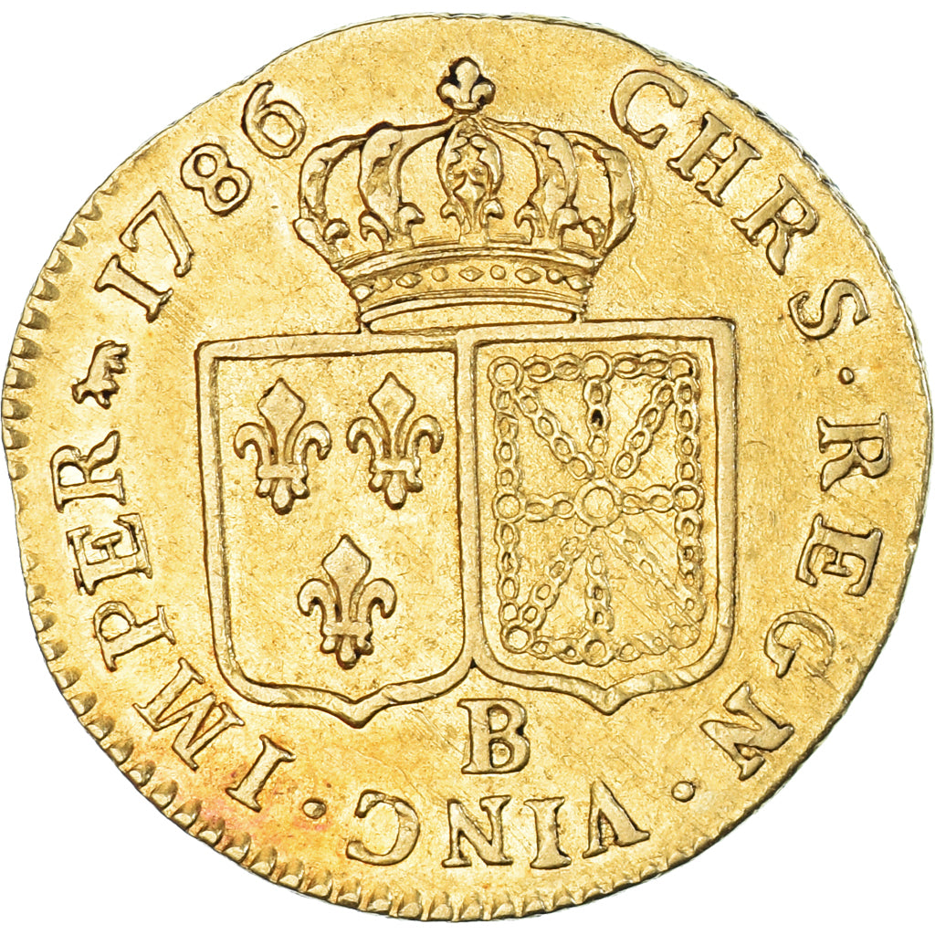 Coin, France, Louis XVI, Louis d'or à la tête nue, 1786, Rouen, 2nd semestre