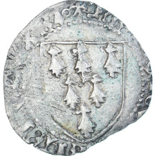 Moneta, Francia, Bretagne, François II, Gros à l'écu, 1458-1488, Rennes, MB+