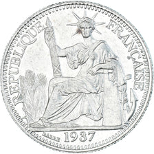 Münze, FRENCH INDO-CHINA, 10 Cents, 1937, VZ+, Silber, KM:16.2