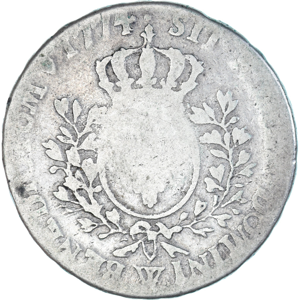 Munten, Frankrijk, Louis XV, 1/2 Écu au bandeau, 1774, Lille, ZG+, Zilver