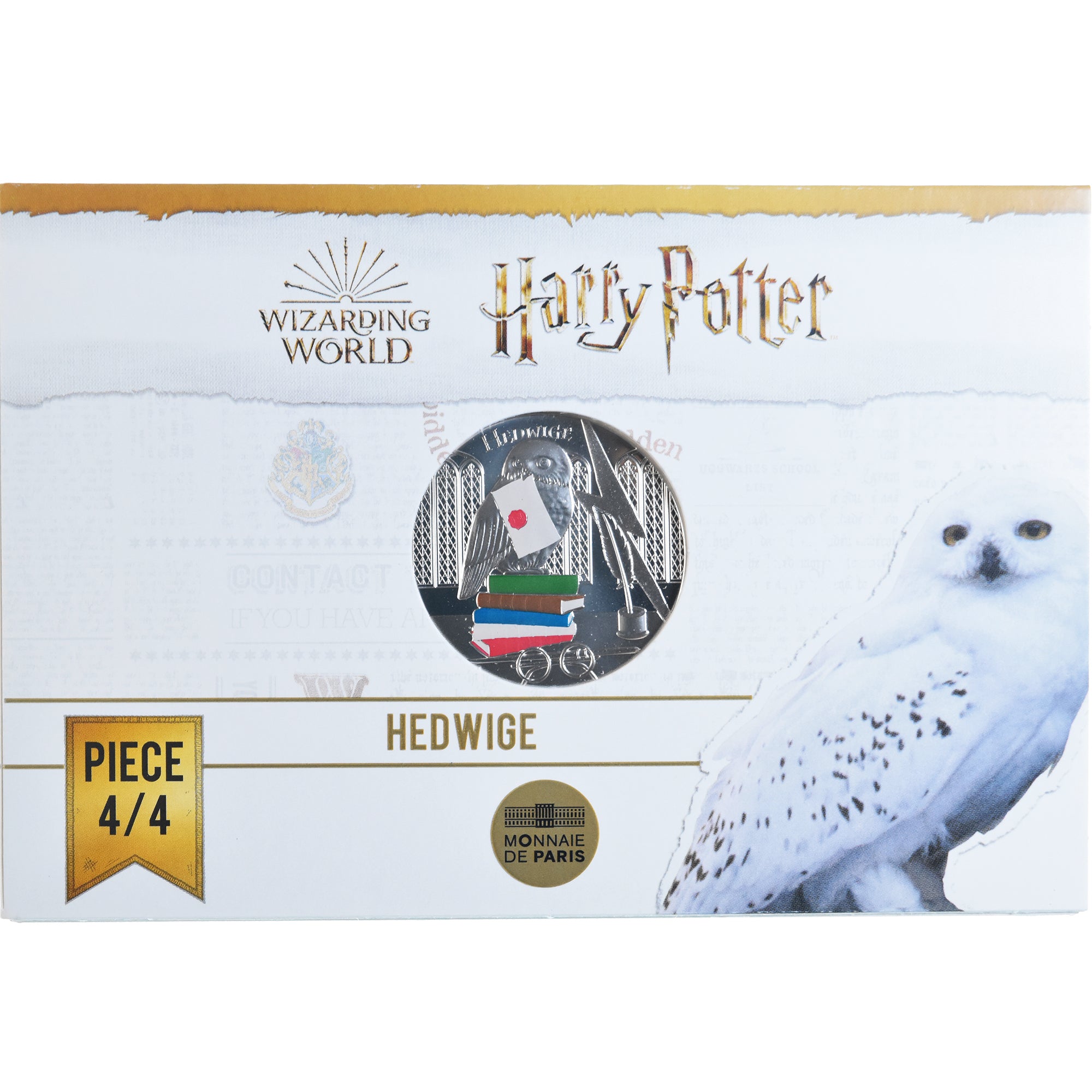 Francia, 50 Euro, 2021, Paris, Harry Potter - Hedwige 4/4, FDC, Argento